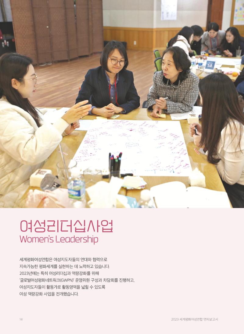 2023 세계평화여성연합 연차보고서 15페이지