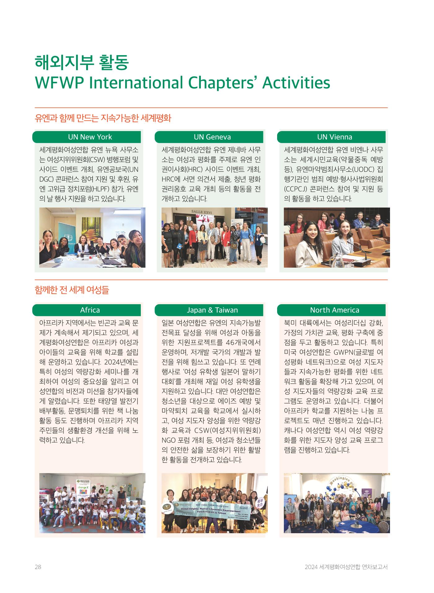 2024 세계평화여성연합 연차보고서 29페이지