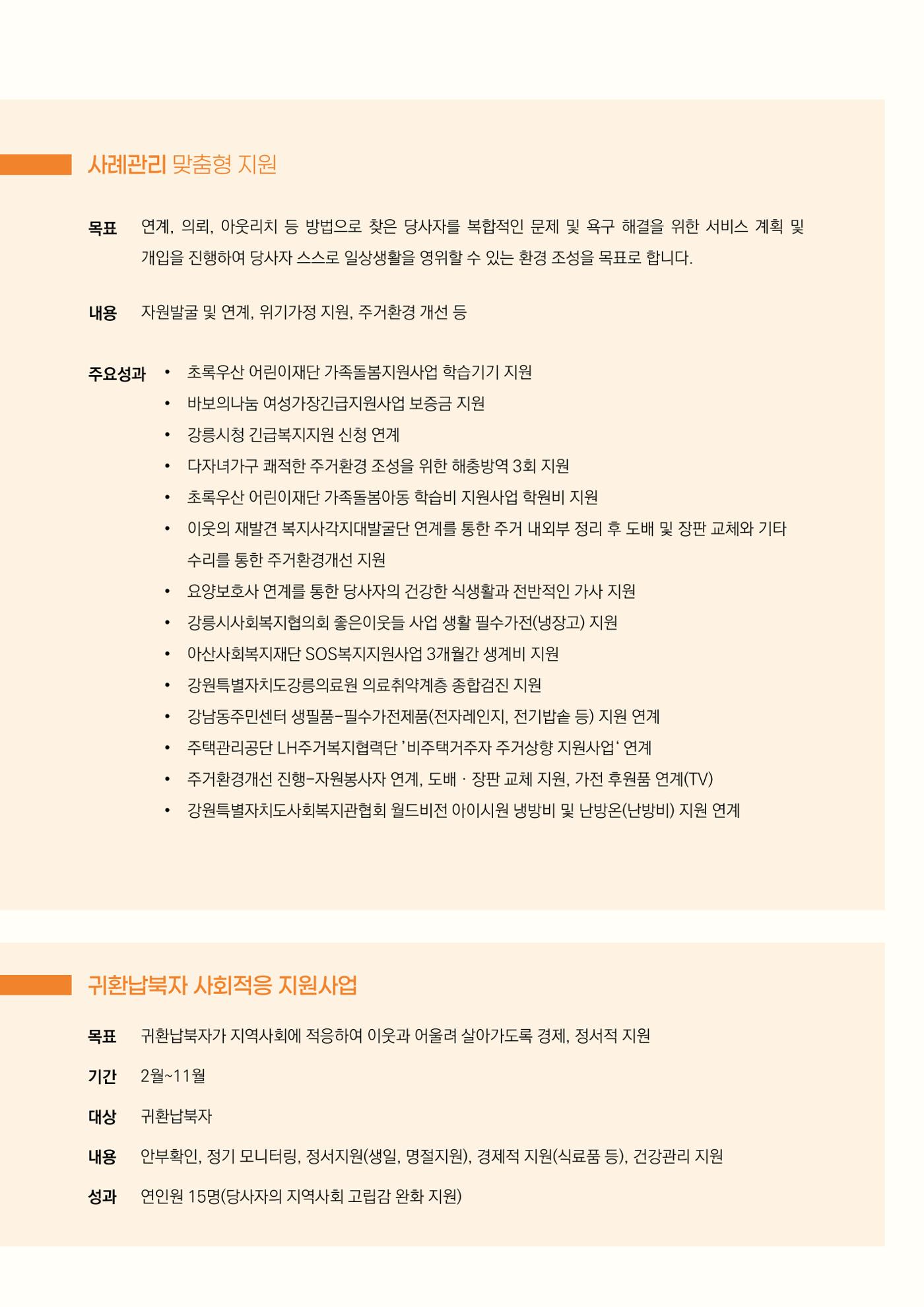 2024년 강릉종합사회복지관 사업보고서 21페이지