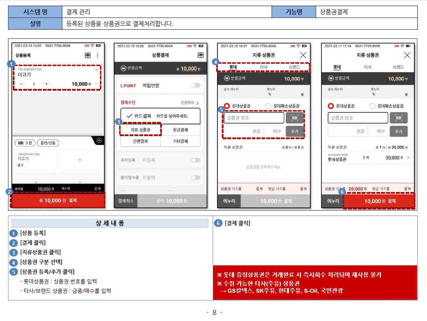 PDA 매뉴얼 8페이지
