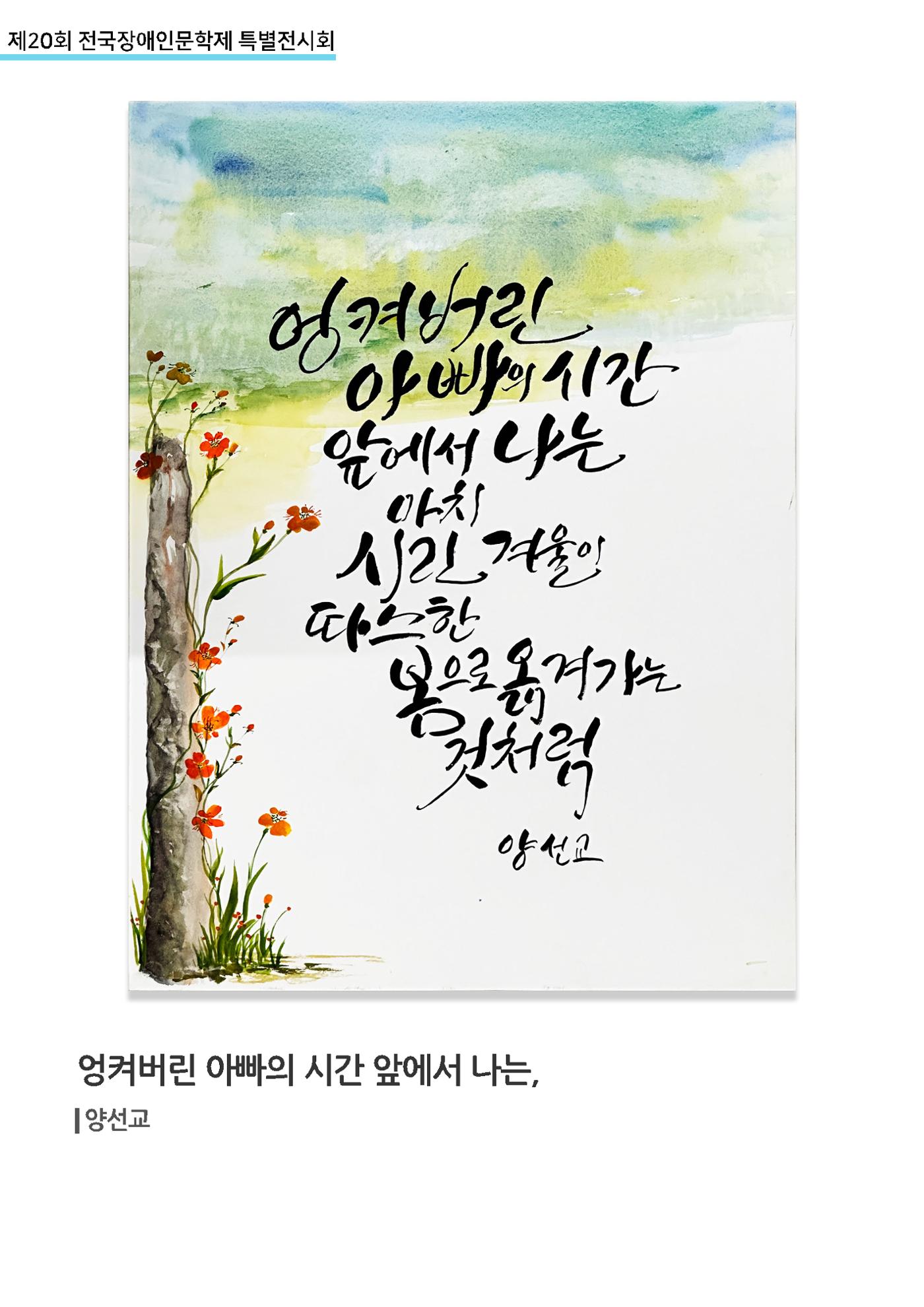 제 20회 전국장애인문학제 특별전시회 21페이지