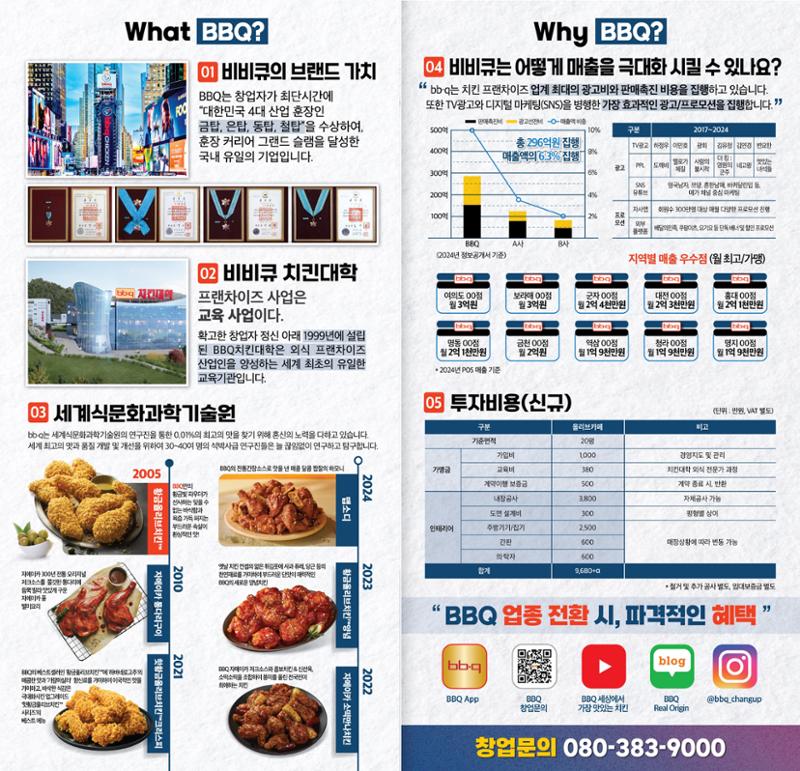 BBQ 업종전환 리플릿 3페이지