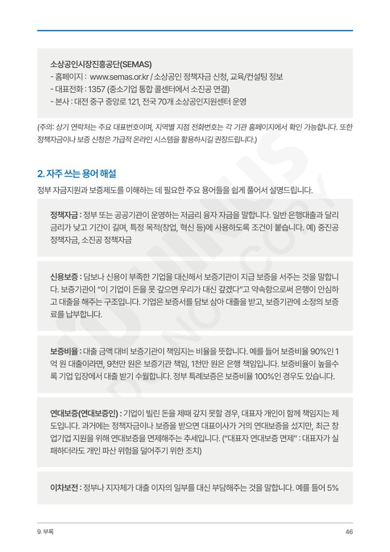 정부보증&정책자금 합격의 모든 것 46페이지