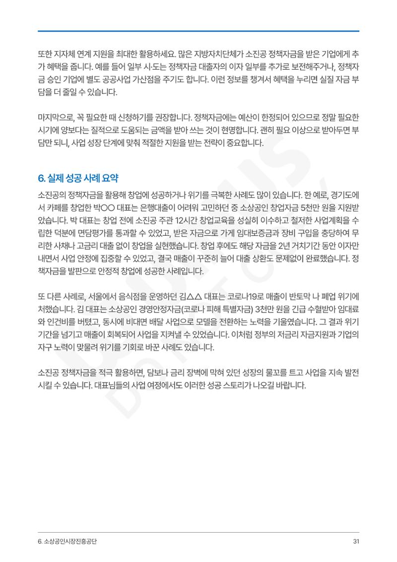 정부보증&정책자금 합격의 모든 것 31페이지