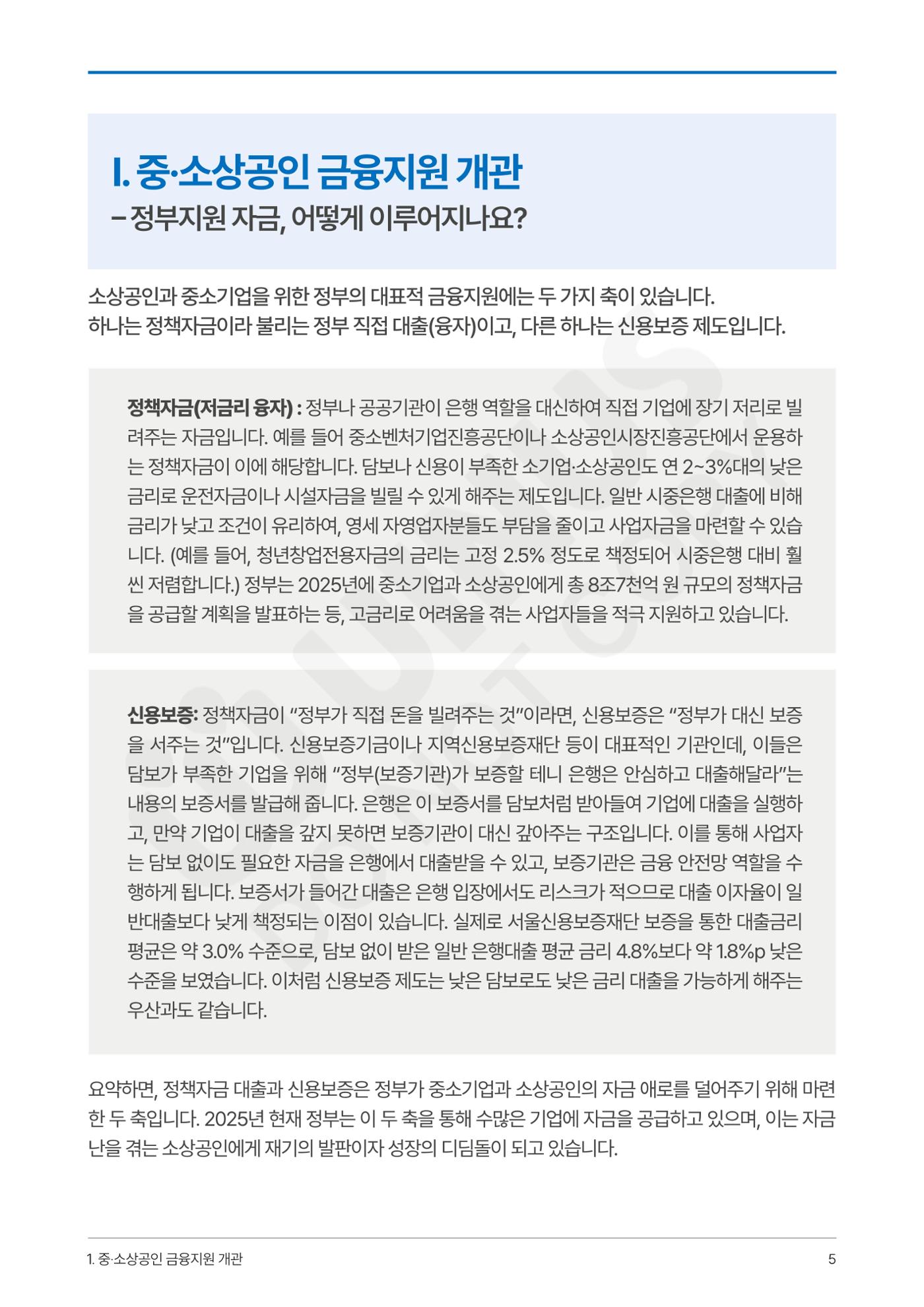 정부보증&정책자금 합격의 모든 것 5페이지