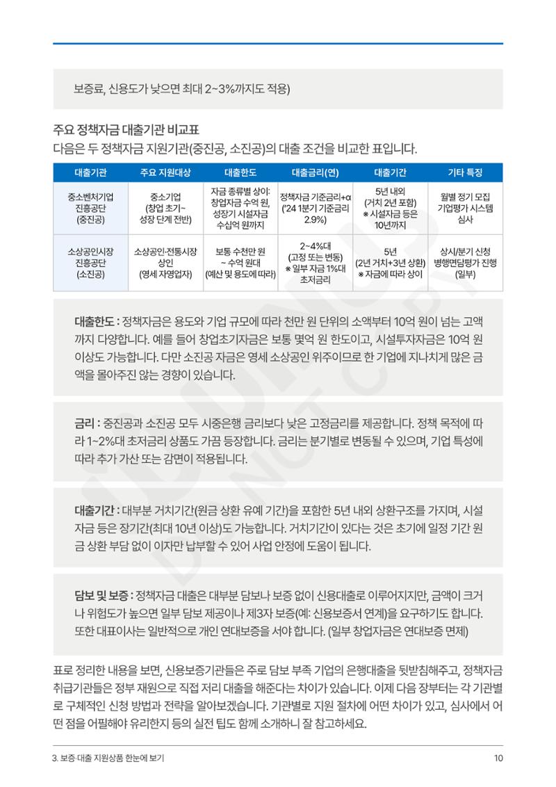정부보증&정책자금 합격의 모든 것 10페이지