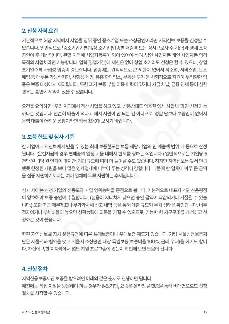 정부보증&정책자금 합격의 모든 것 12페이지