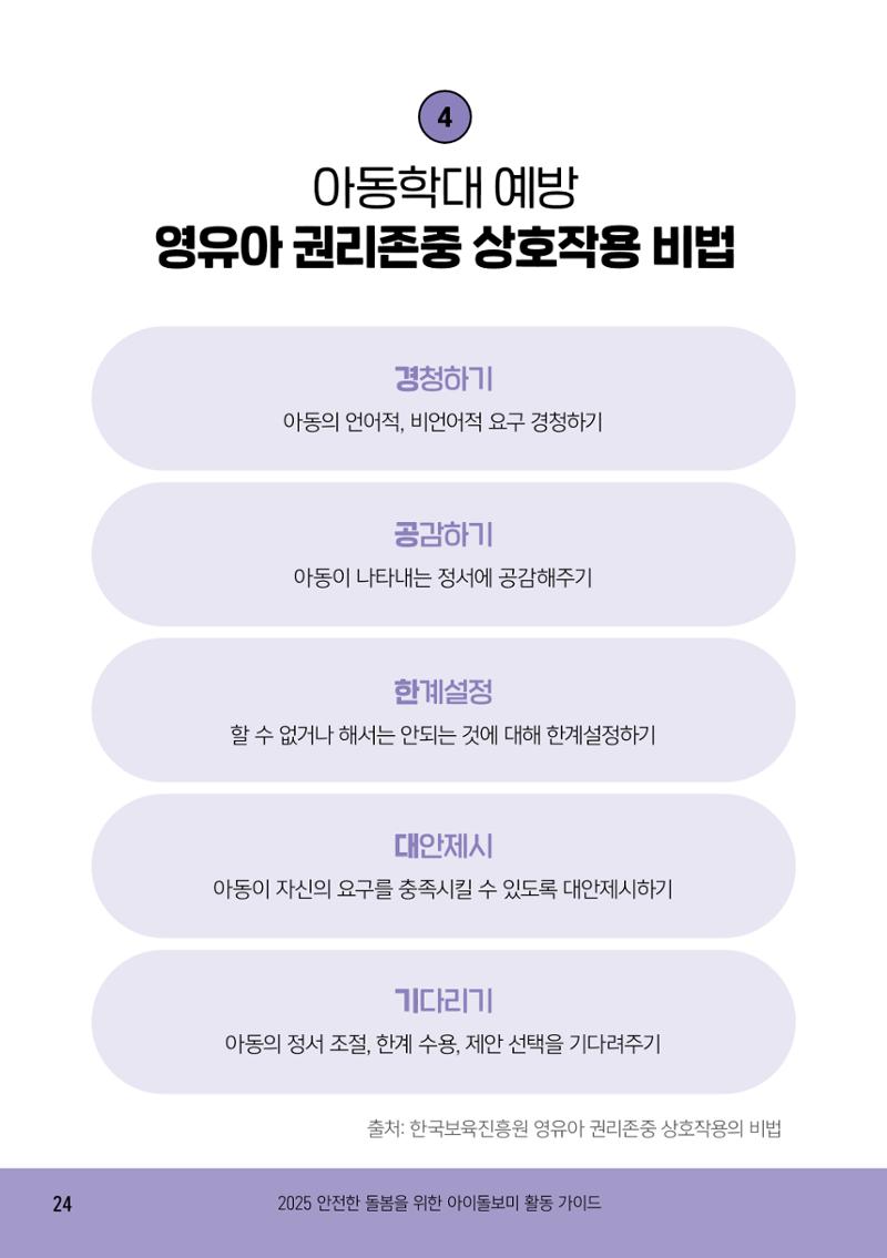 2025 아이돌보미 활동 가이드 26페이지