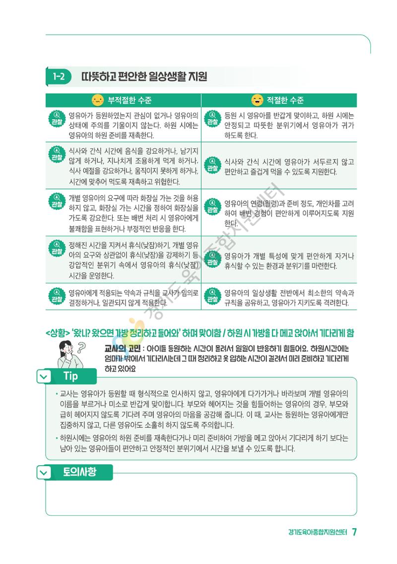 상황으로 이해하는 어린이집 일과 운영과 상호작용 8페이지