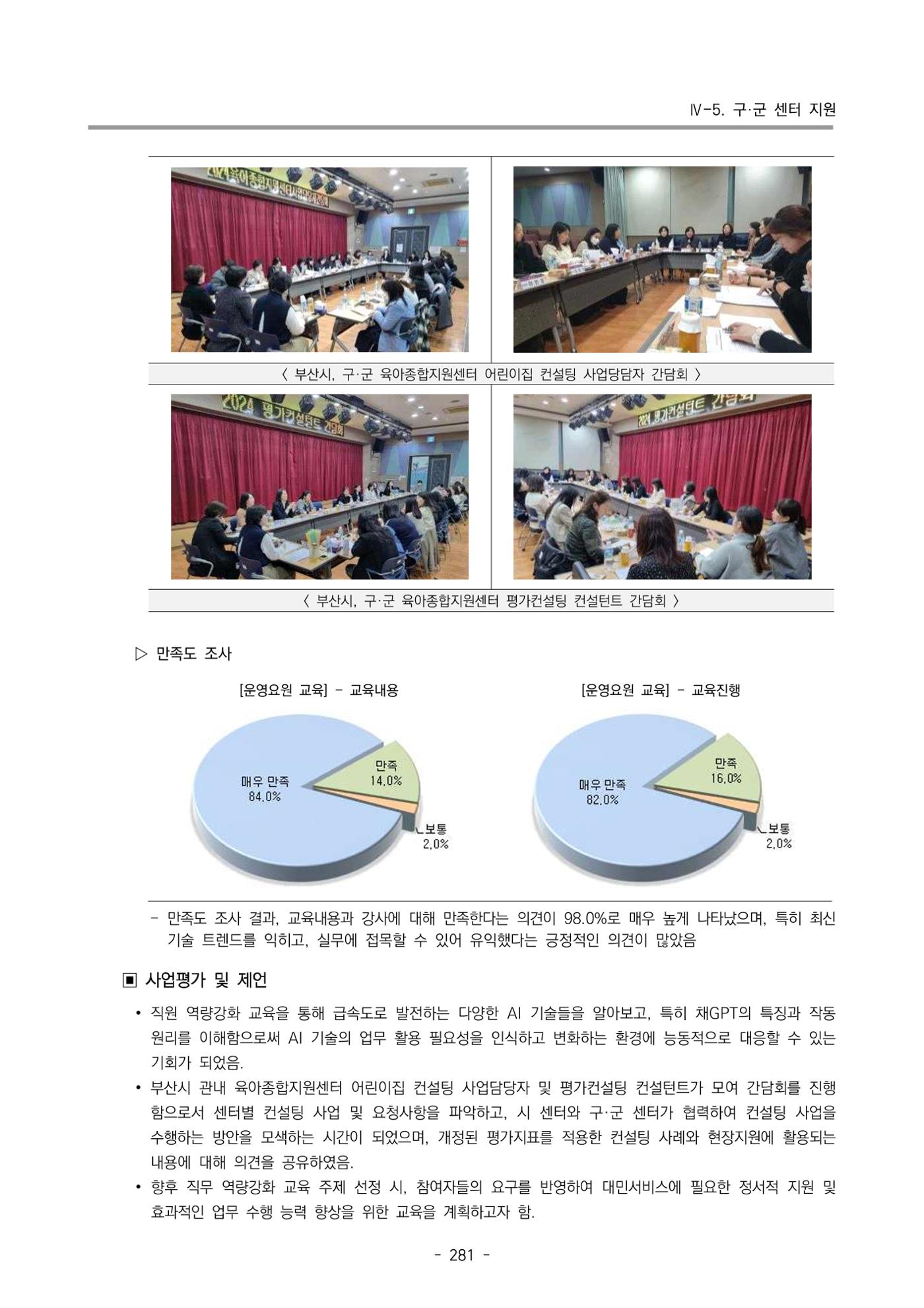 2024년도 부산광역시육아종합지원센터 운영결과보고서 283페이지