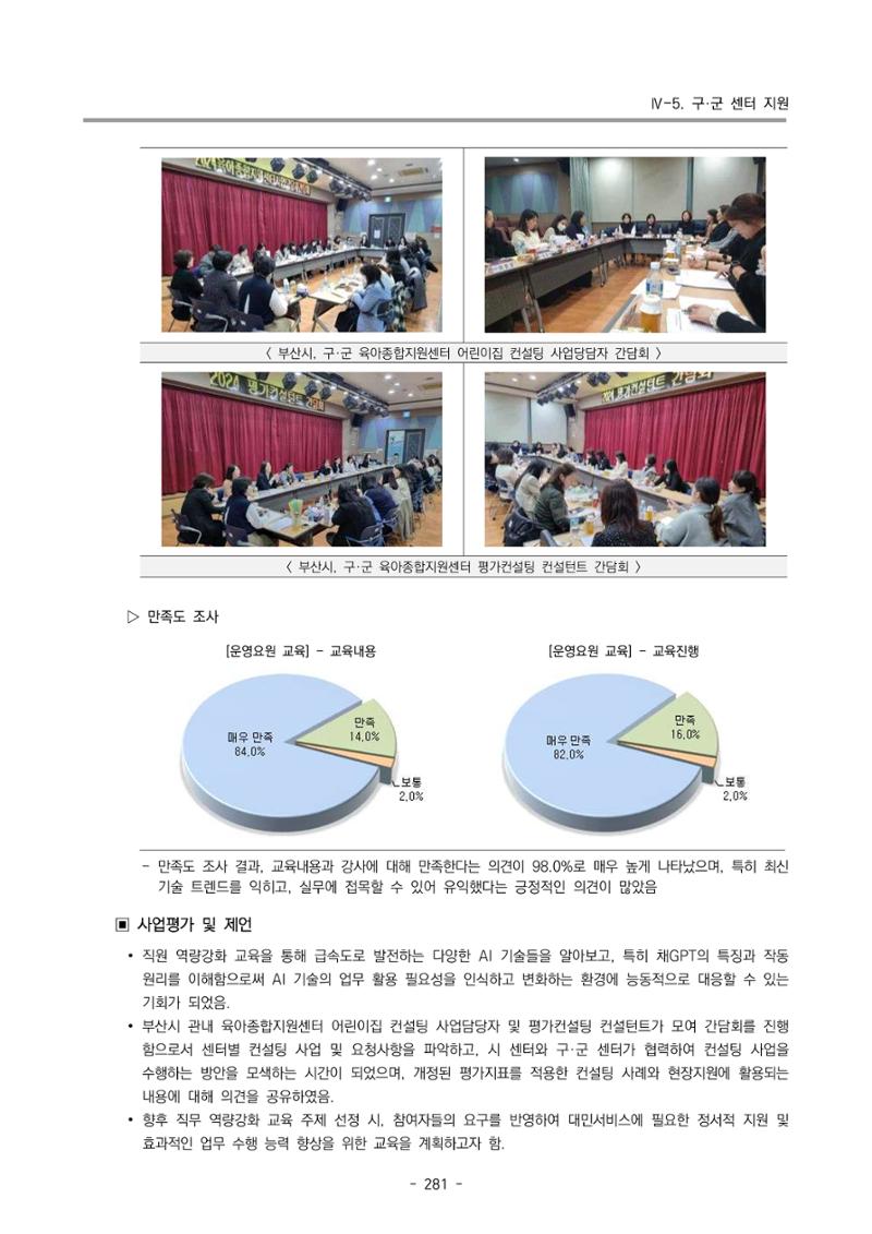 2024년도 부산광역시육아종합지원센터 운영결과보고서 283페이지