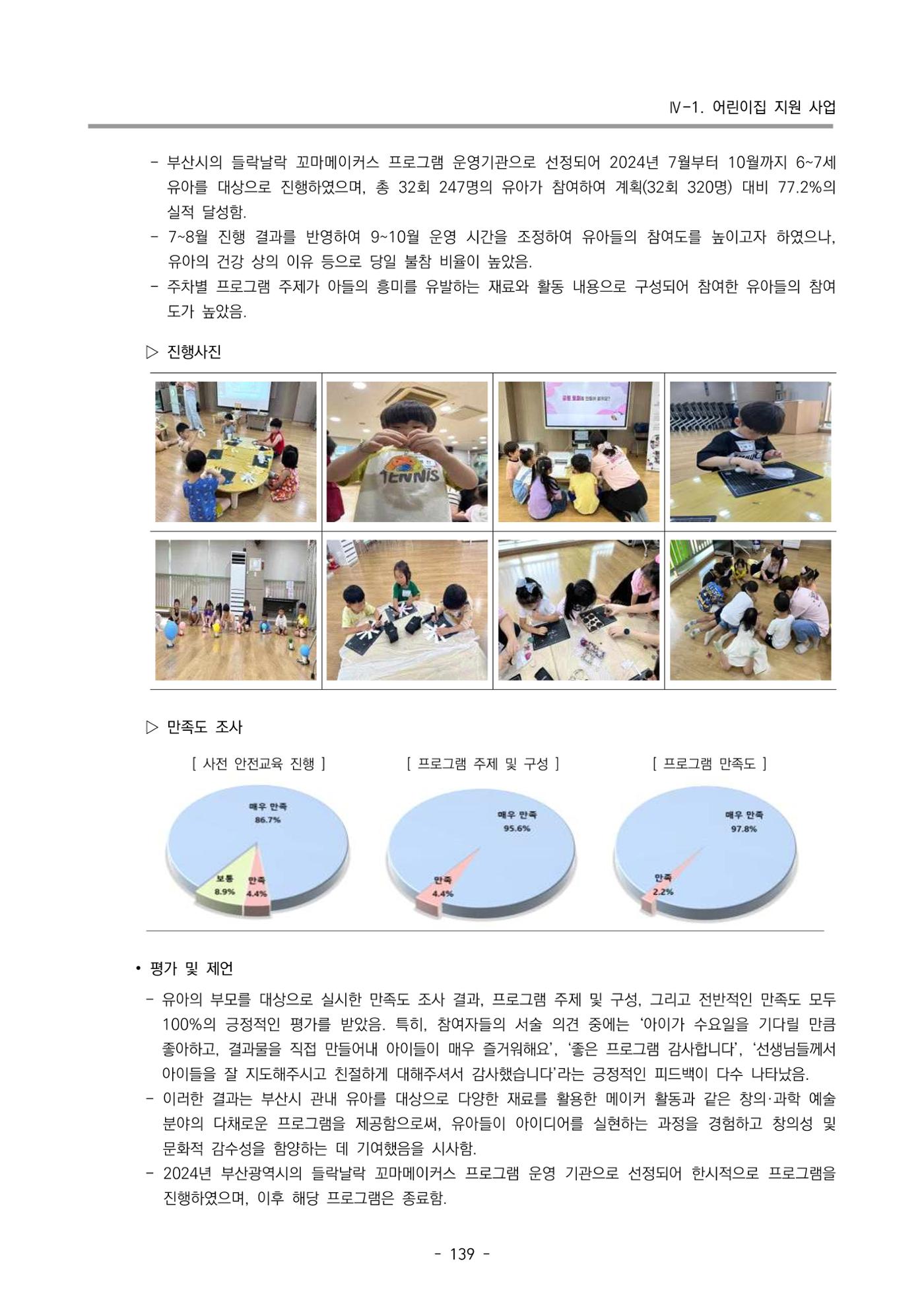 2024년도 부산광역시육아종합지원센터 운영결과보고서 141페이지