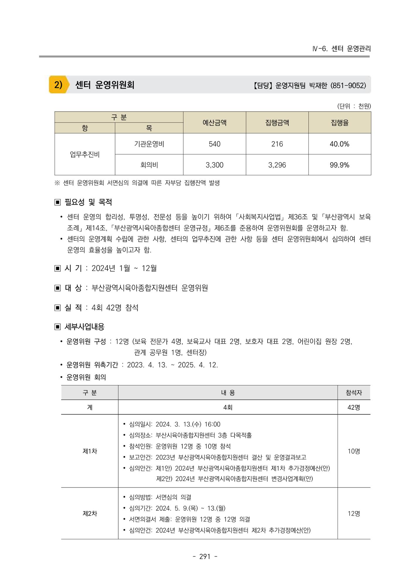 2024년도 부산광역시육아종합지원센터 운영결과보고서 293페이지