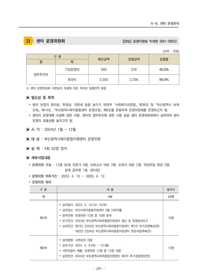 2024년도 부산광역시육아종합지원센터 운영결과보고서 293페이지