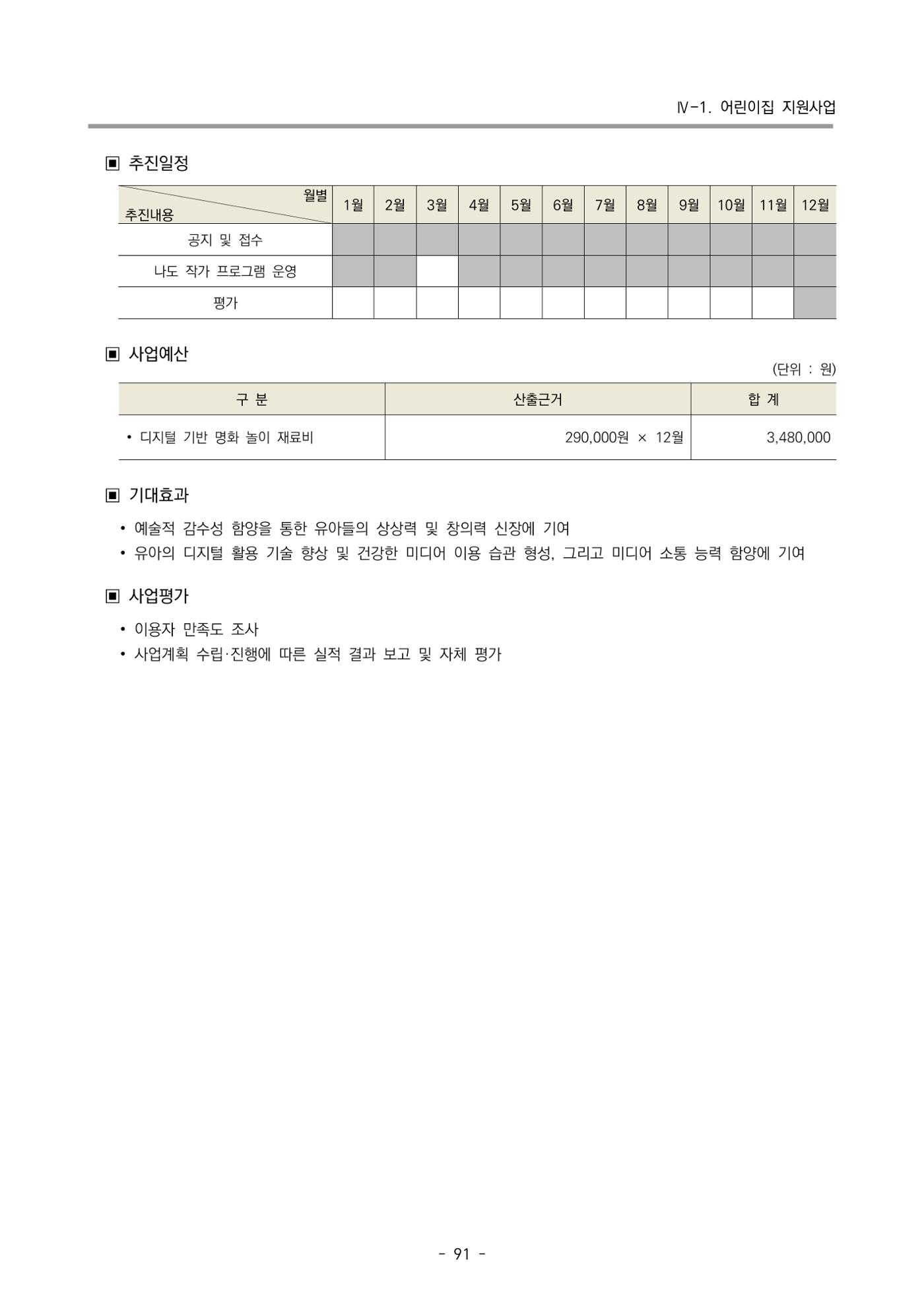 2025년도 부산광역시육아종합지원센터 변경사업계획(안) 93페이지