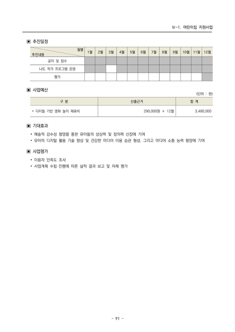 2025년도 부산광역시육아종합지원센터 변경사업계획(안) 93페이지