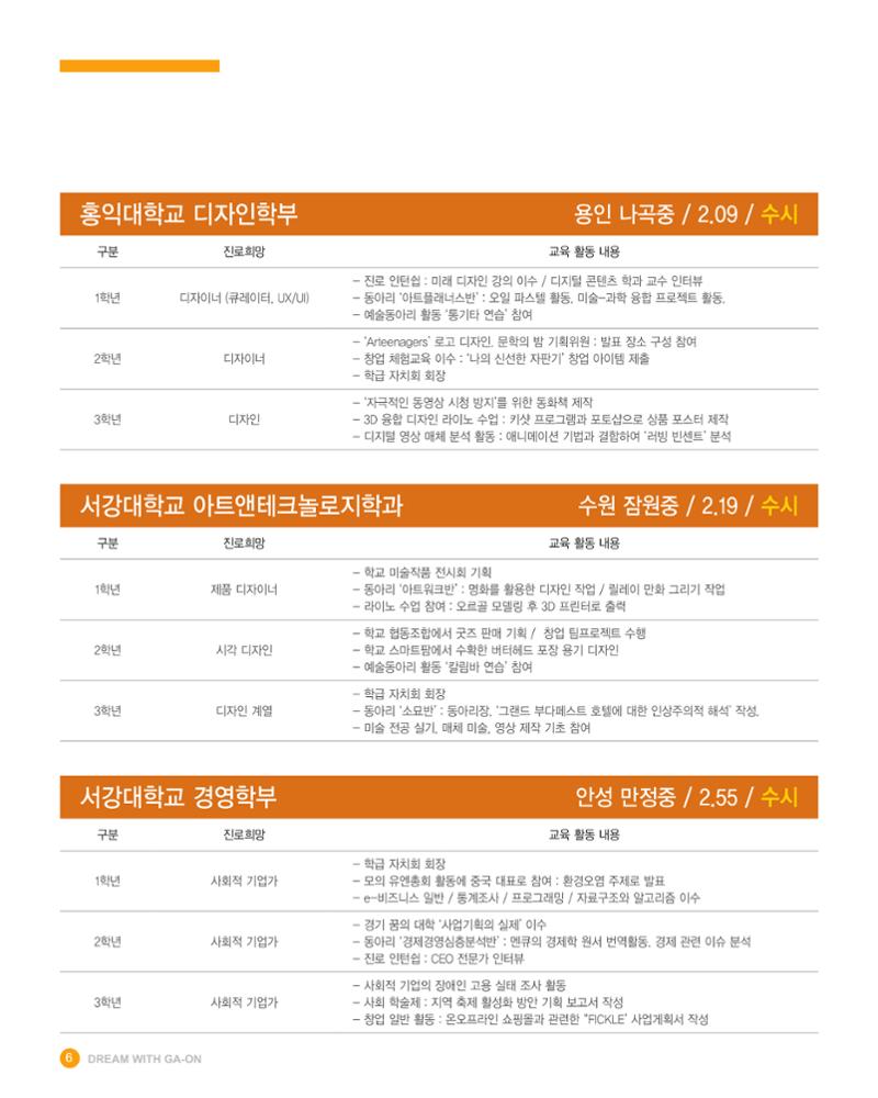 가온고등학교 2025학년도 신입생모집 안내 팸플릿 6페이지