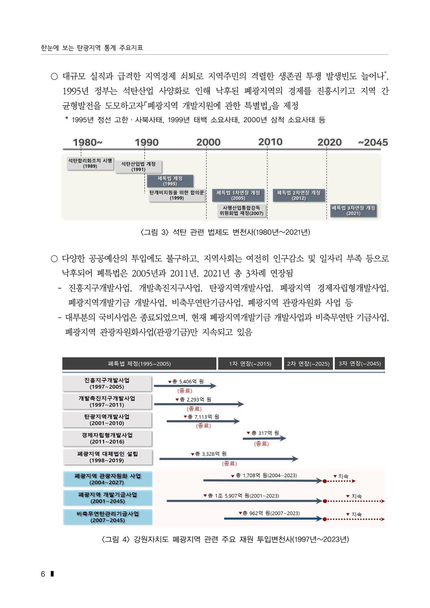 한눈에 보는 탄광지역 통계 주요지표 32페이지