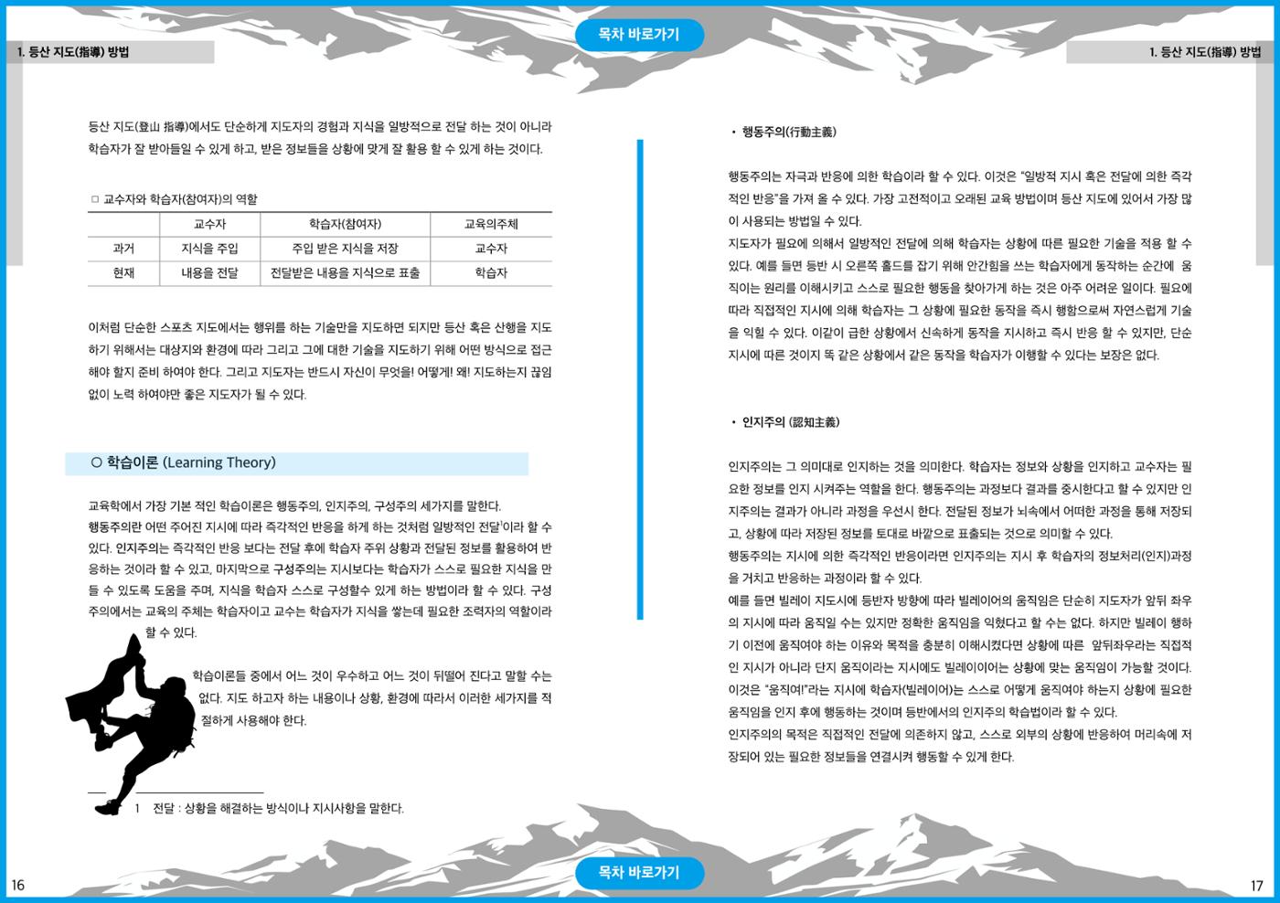 생활등산지도자 교재 8페이지