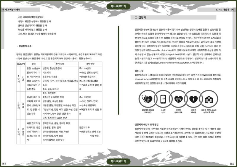 생활등산지도자 교재 82페이지