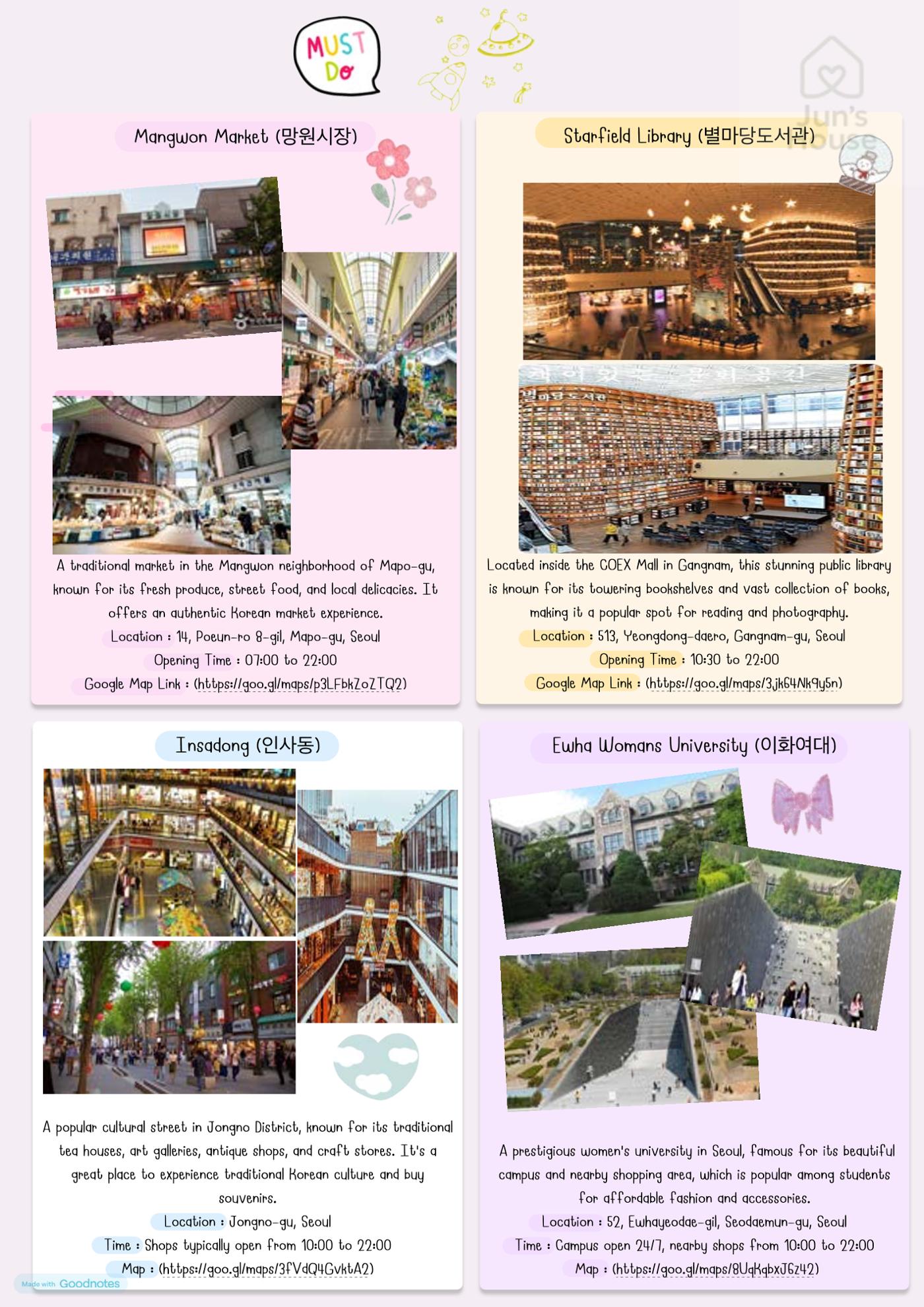 Seoul Guide Book_Jun House 9페이지