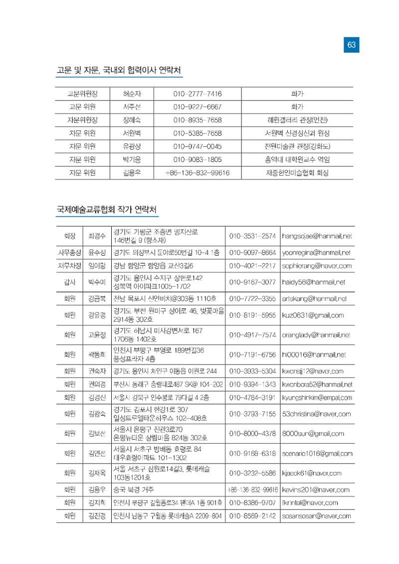 2025년 국제교류협회 특별전  63페이지