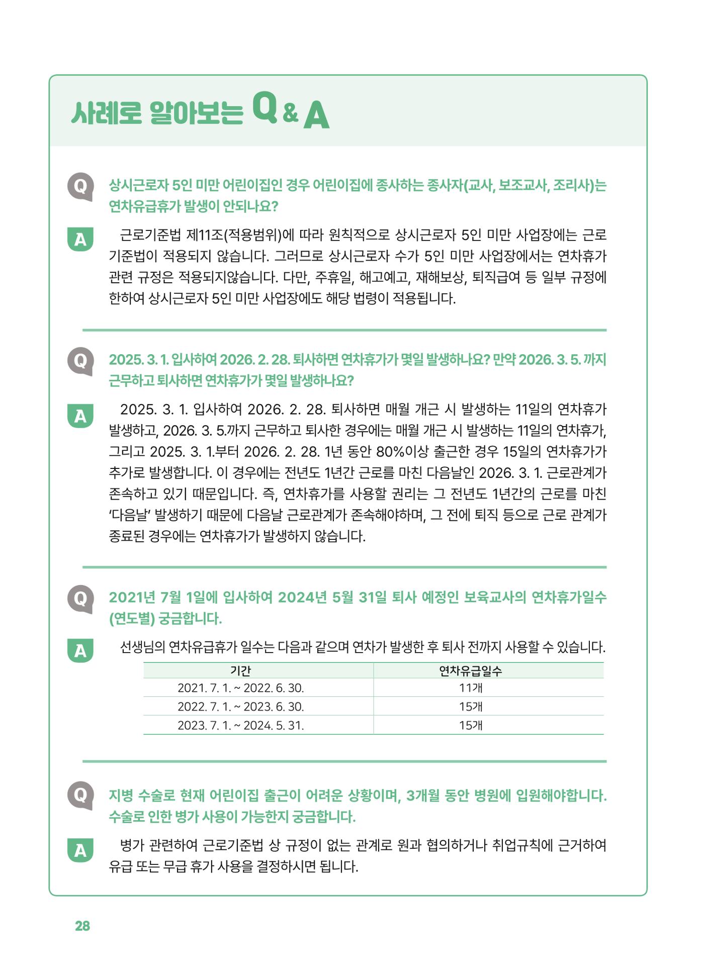 [경기센터] 2025년 노무사와 변호사가 알려주는 보육교직원 권립호ㅗ  28페이지