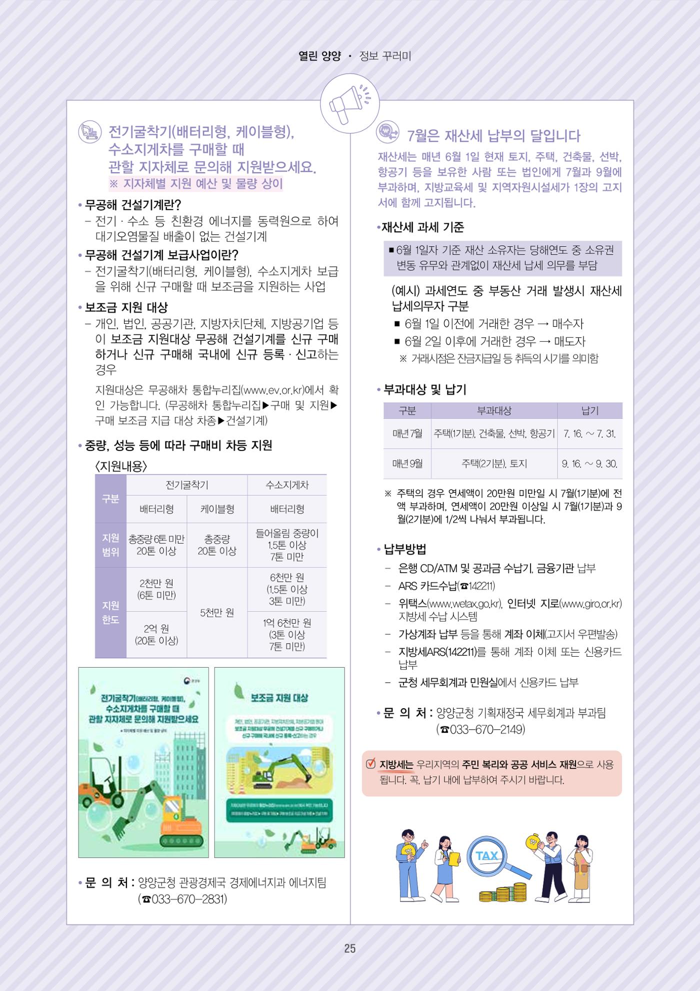 양양소식지 2025. 7월호 25페이지