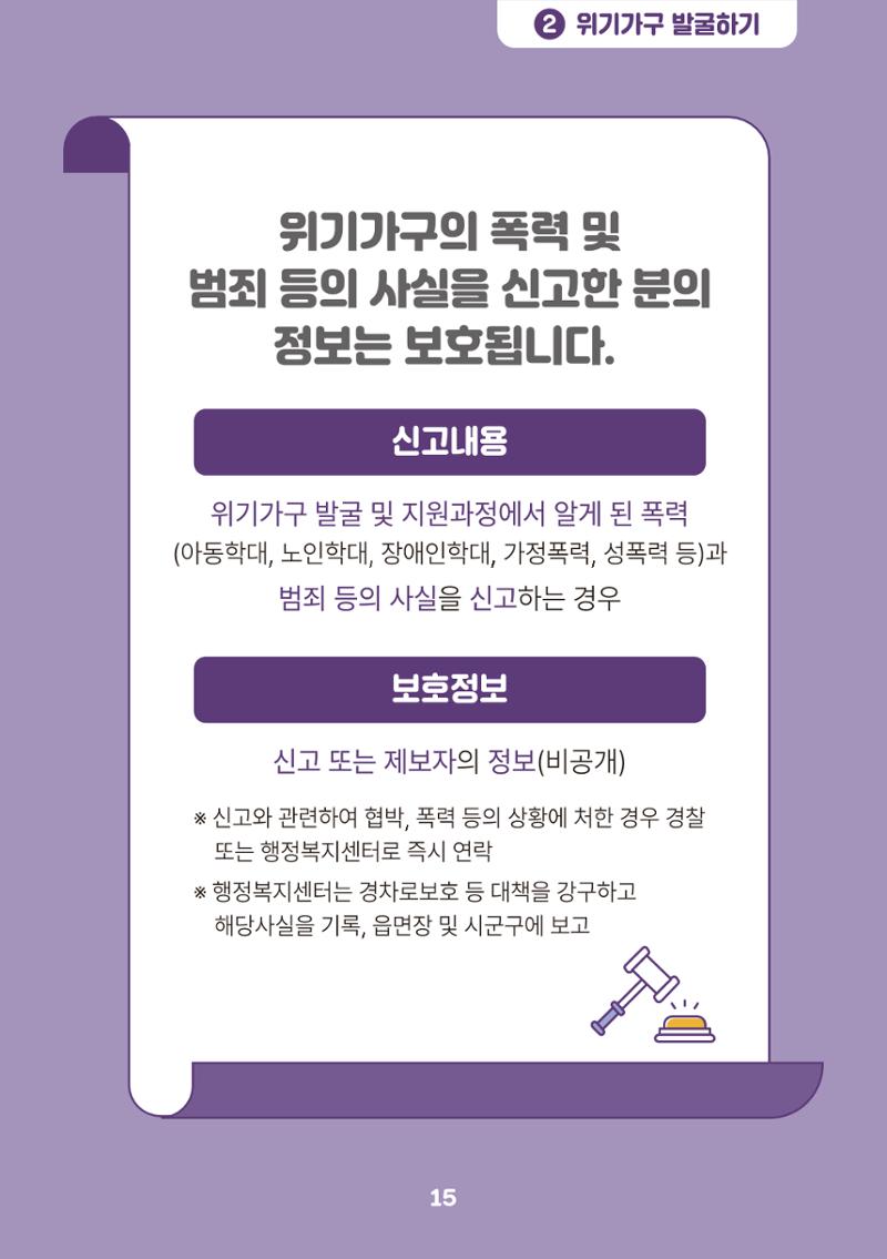 춘천시 위기가구 발굴 활동 매뉴얼 16페이지