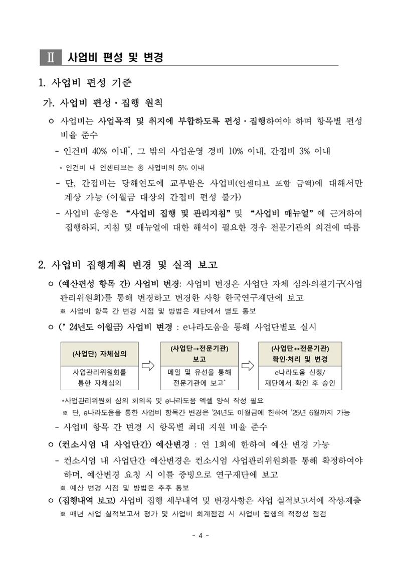 (연구재단) 사업비 매뉴얼(250416) 5페이지