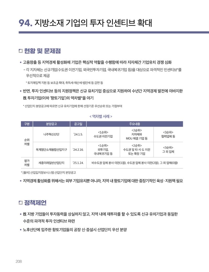회복과 성장을 위한 중견기업계 정책제언 208페이지