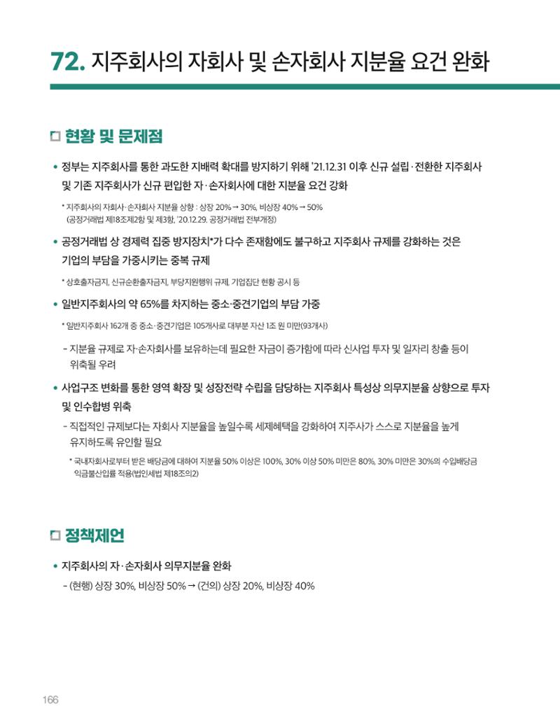 회복과 성장을 위한 중견기업계 정책제언 166페이지