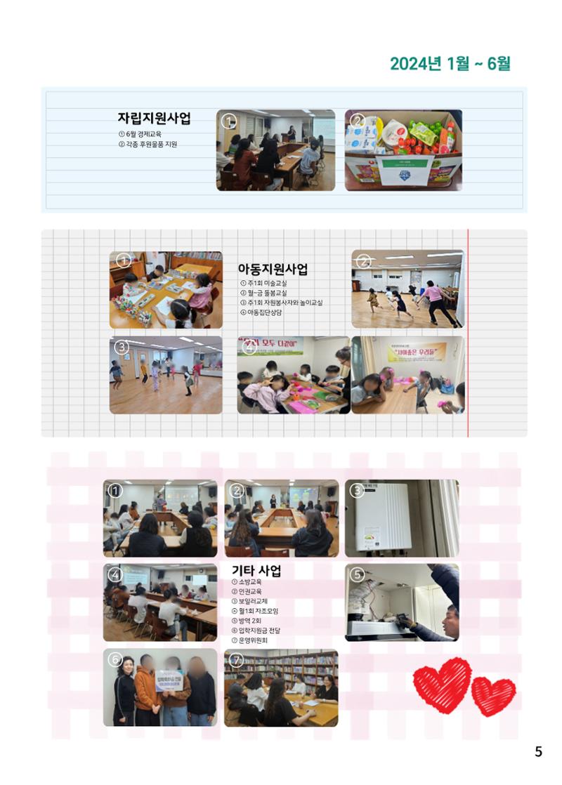 본마을빌라모자원 2024년 상반기 소식지  5페이지