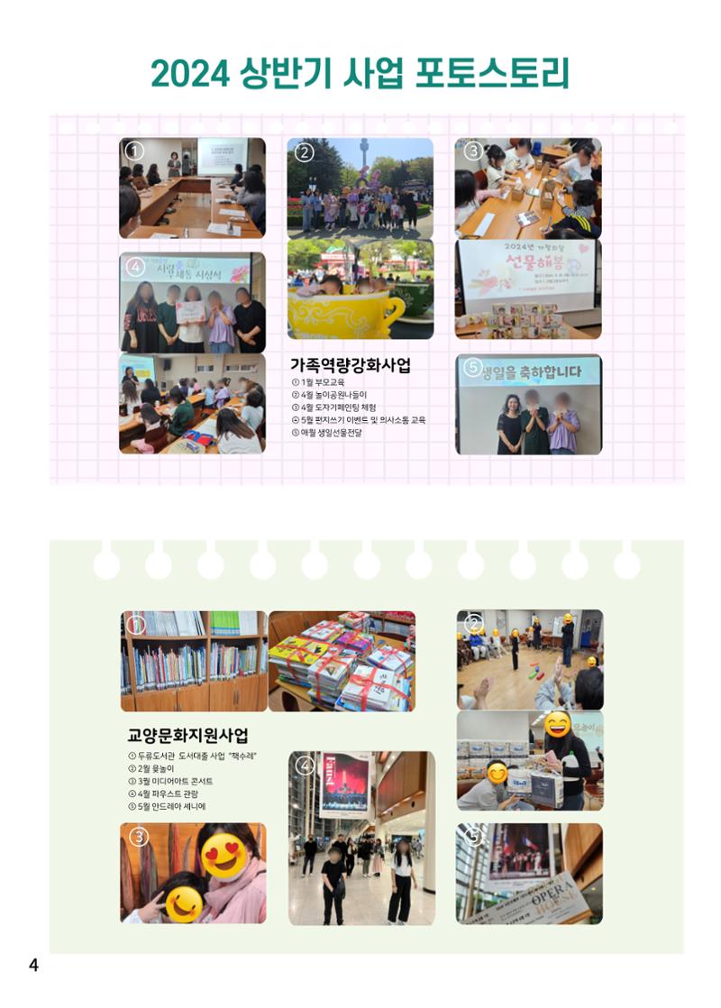 본마을빌라모자원 2024년 상반기 소식지  4페이지