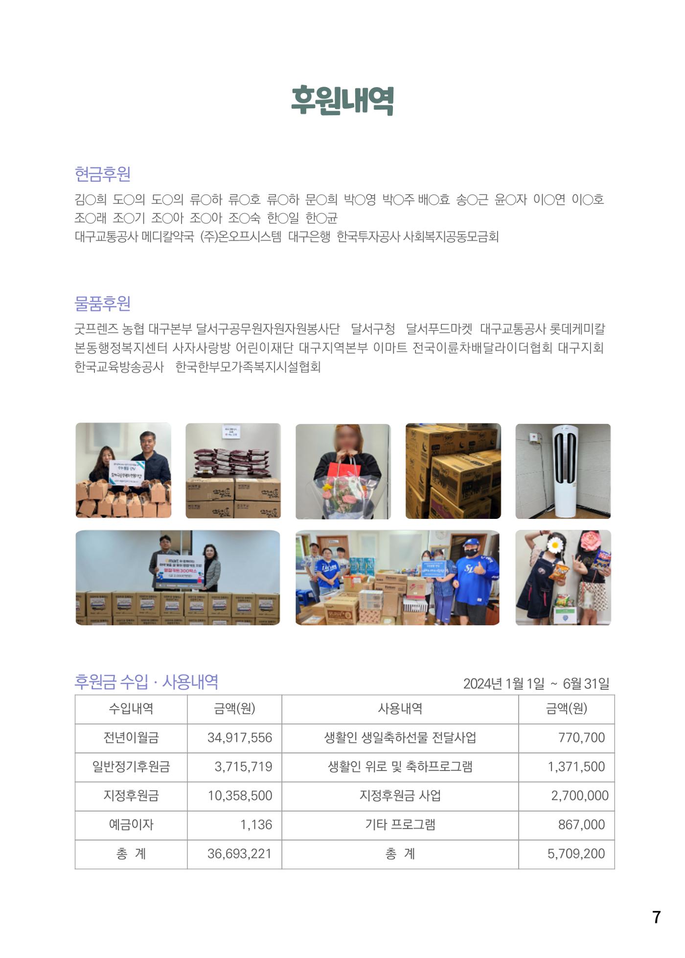 본마을빌라모자원 2024년 상반기 소식지  7페이지