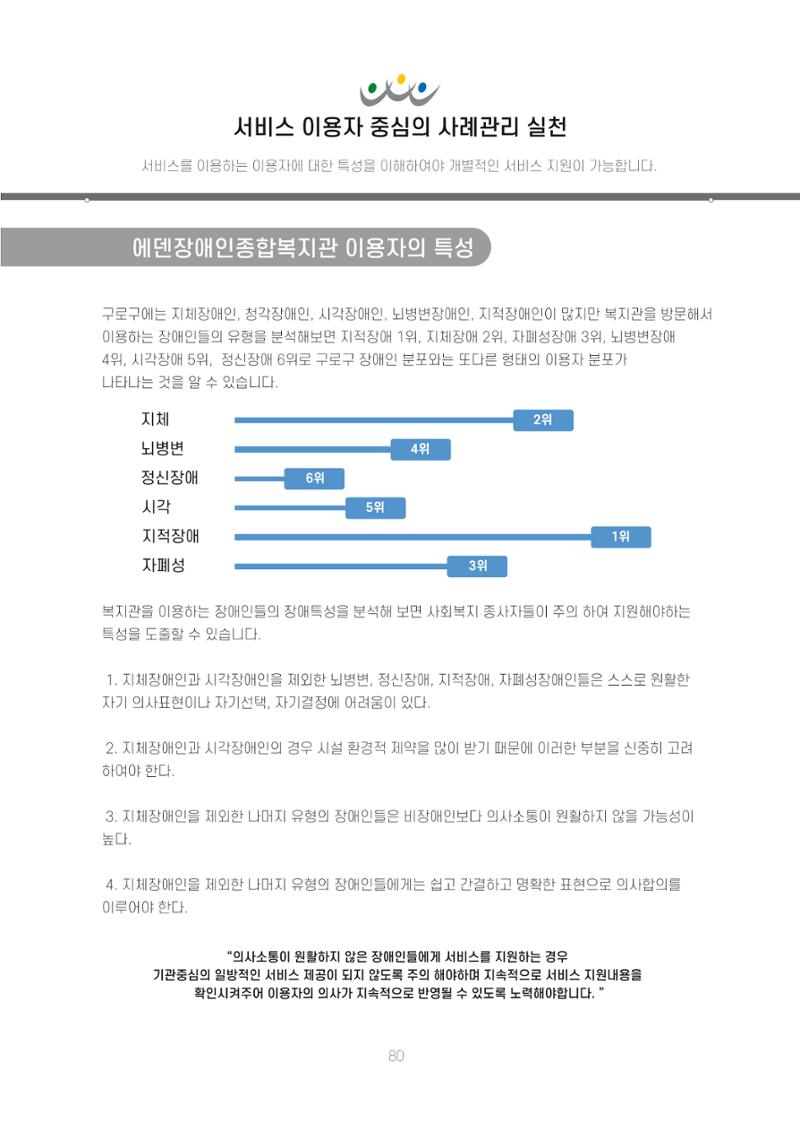 에덴장애인종합복지관 신입직원 교육교재 83페이지