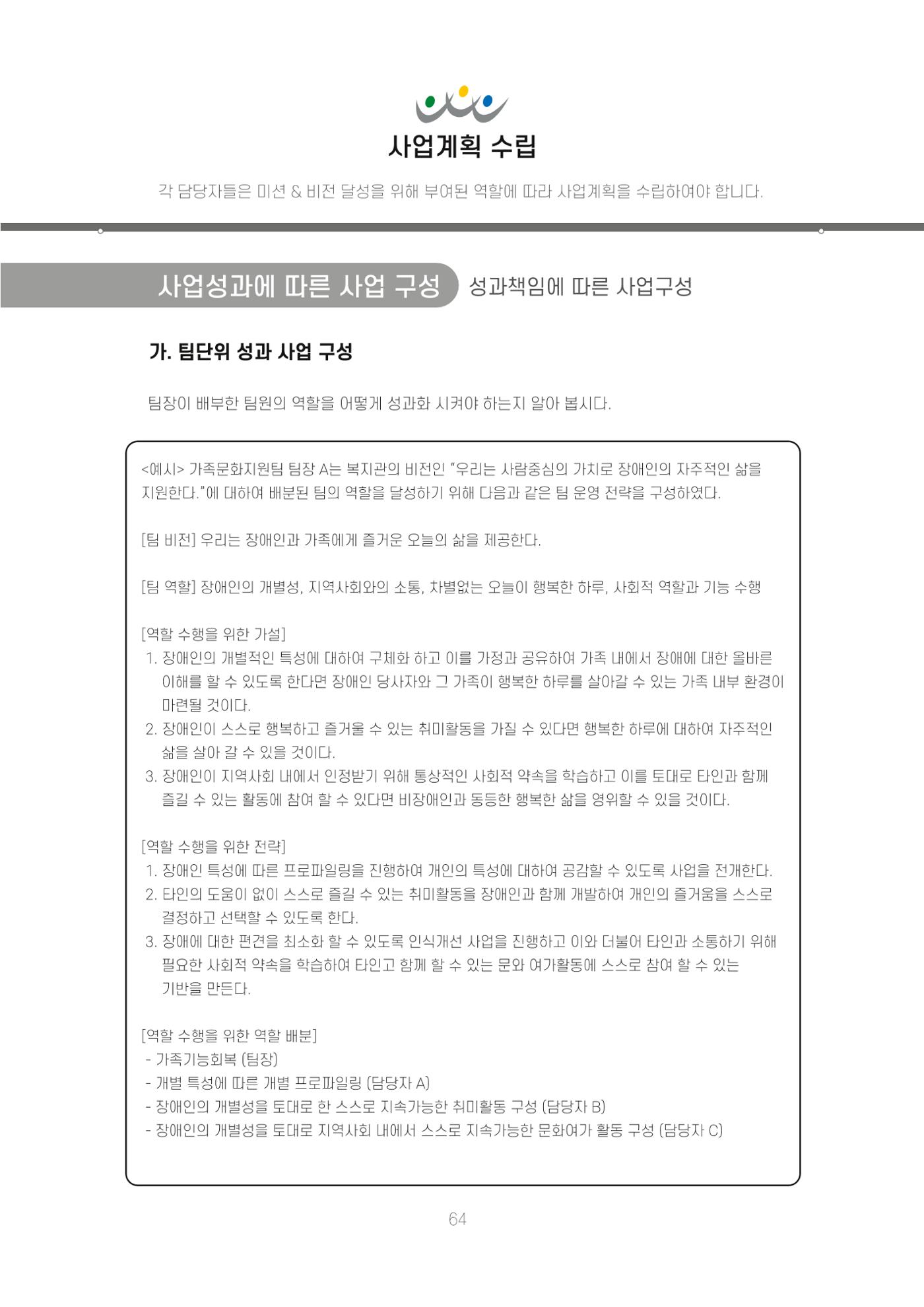 에덴장애인종합복지관 신입직원 교육교재 67페이지
