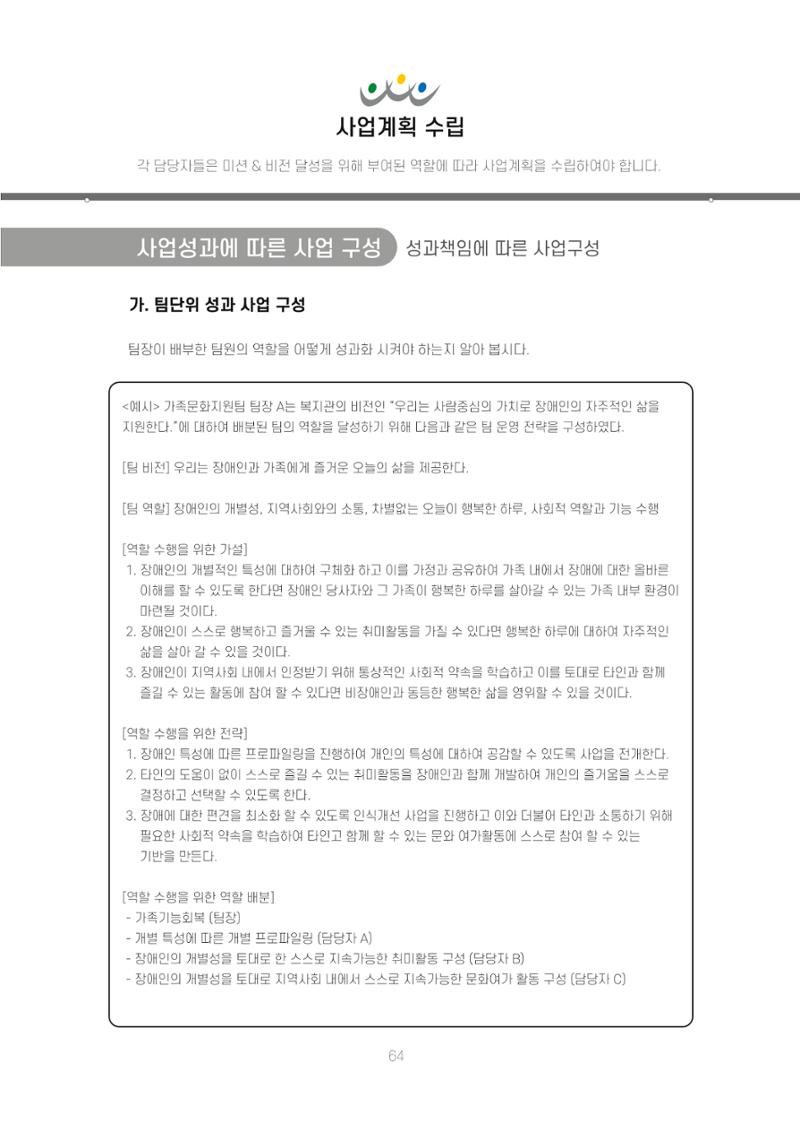 에덴장애인종합복지관 신입직원 교육교재 67페이지