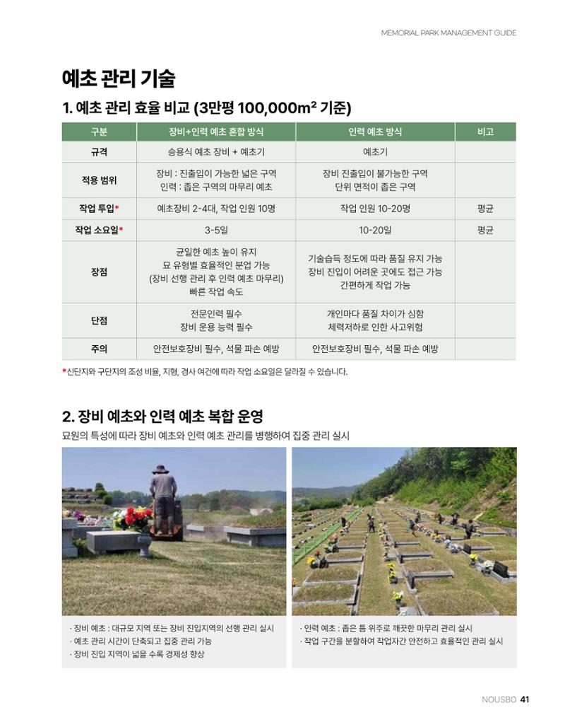 (주)누보 공원묘원 추모공원 관리안내서 41페이지