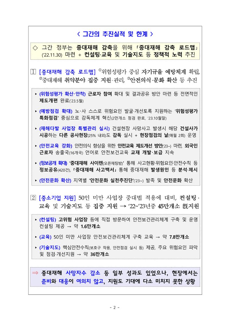 중대재해 취약분야 기업 지원대책 pdf 7페이지