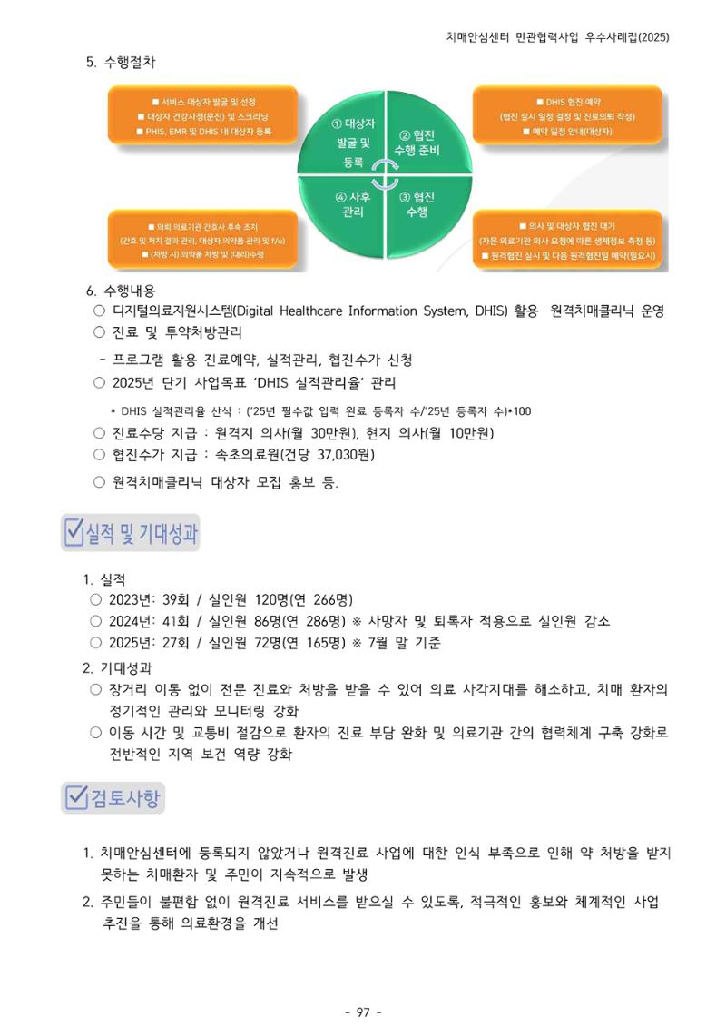 2025년 강원특별자치도 치매안심센터 민관협력사업 사례모음집 98페이지