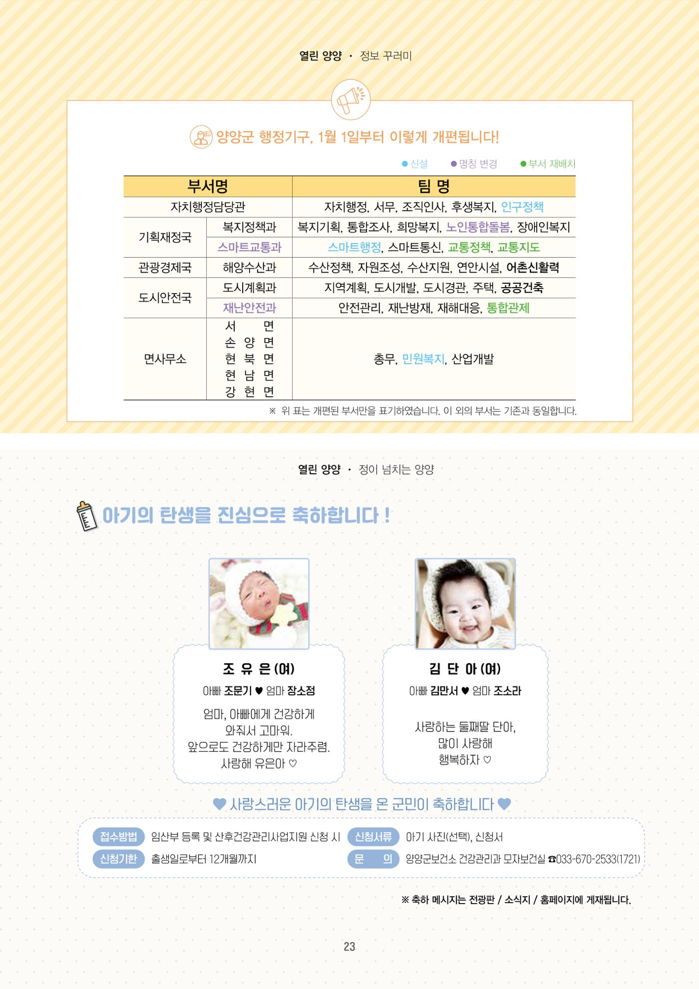 「양양소식」2026년 1월호 23페이지