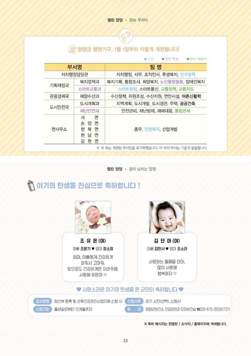 「양양소식」2026년 1월호 23페이지