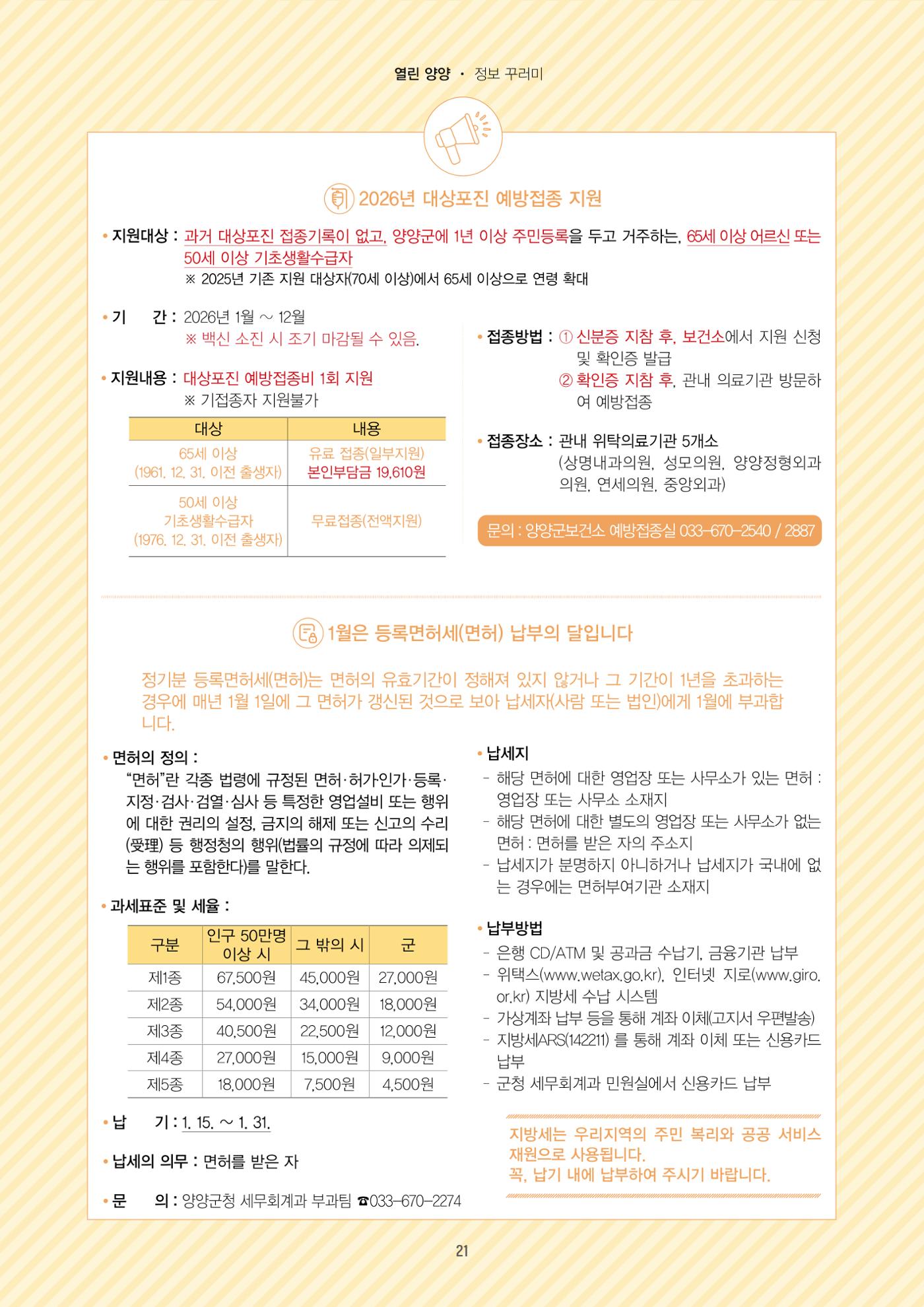 「양양소식」2026년 1월호 21페이지