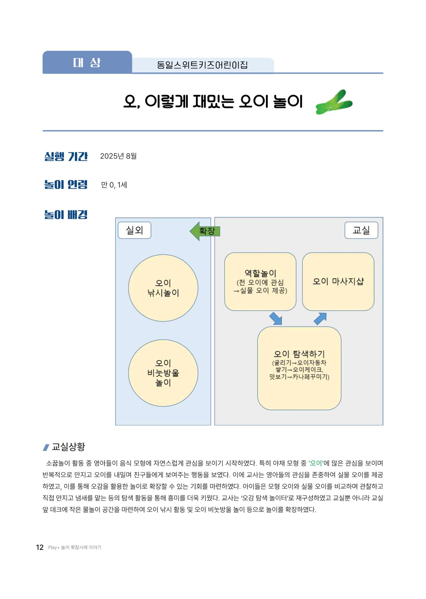 대덕구육아종합지원센터 2025 Play+놀이확장사례이야기 공모전 수상작 사례집 13페이지