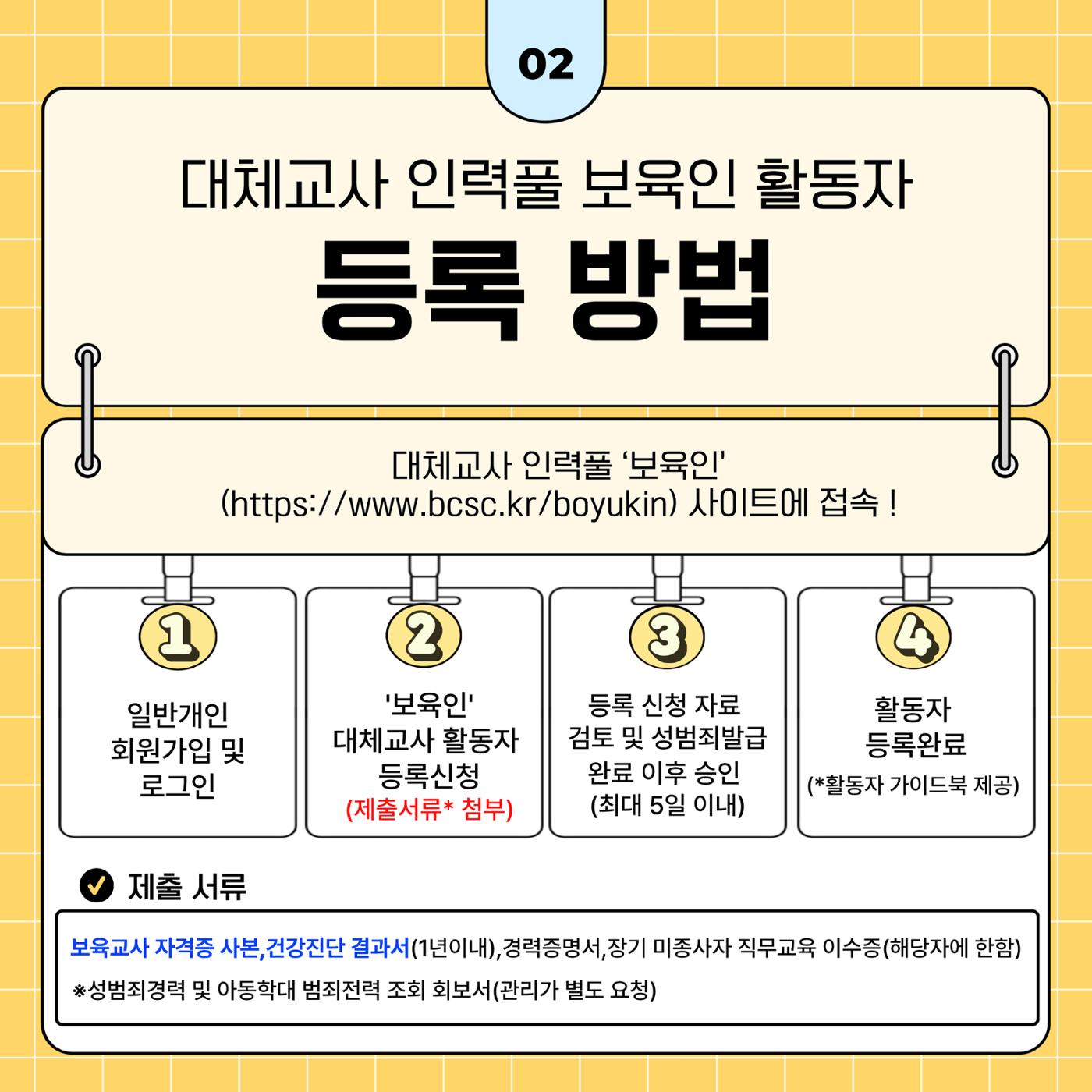 부산시육아종합지원센터 대체교사 인력풀 보육인 활동자 가이드북 3페이지