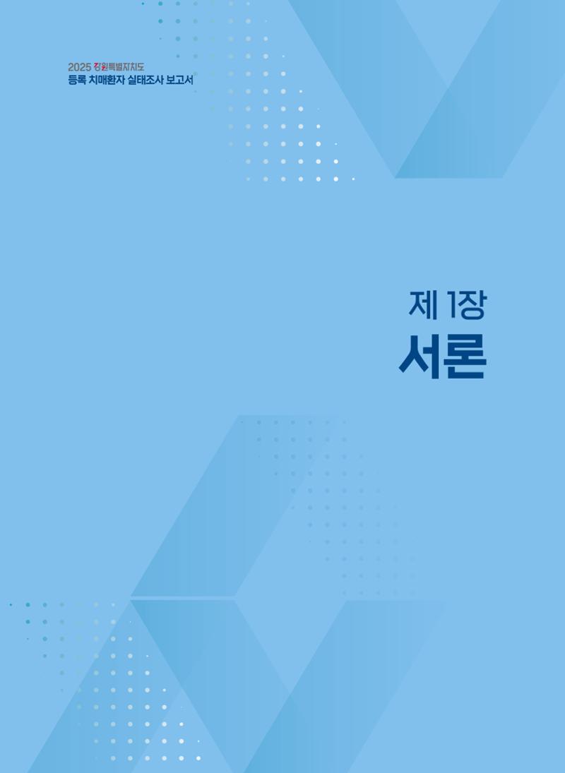 2025 강원특별자치도 등록 치매환자 실태조사 보고서 5페이지