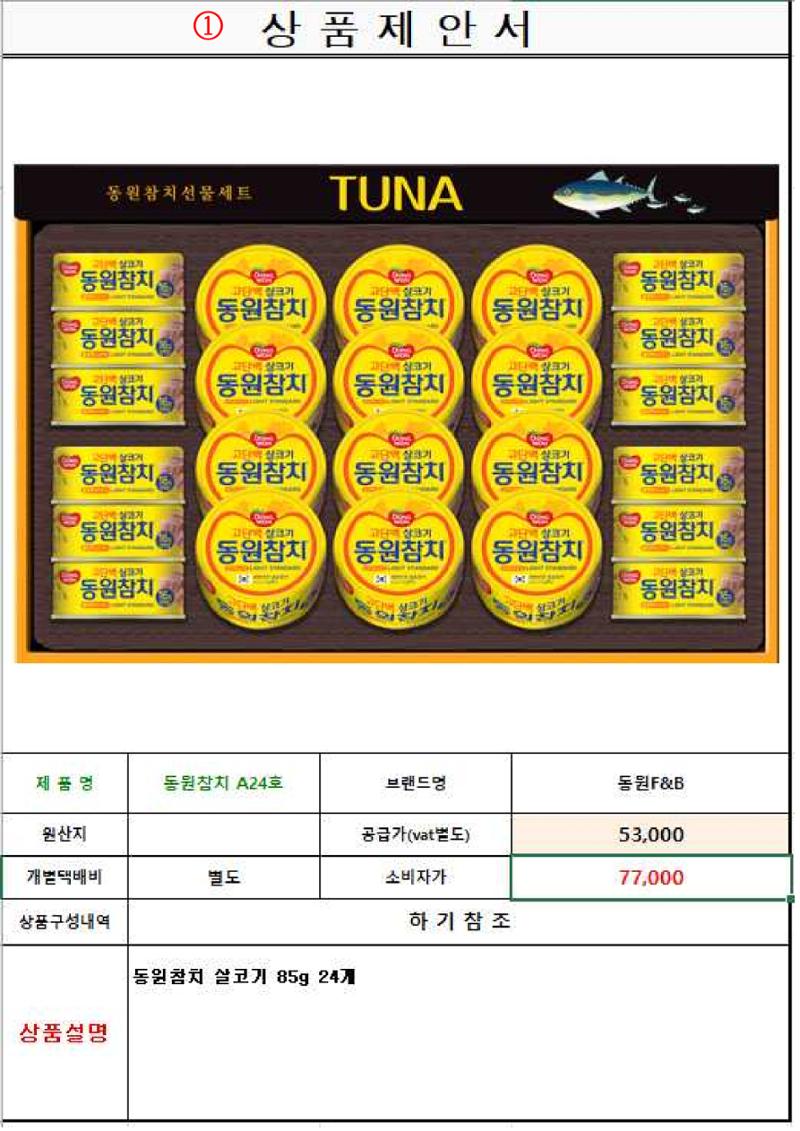 2026년 대성에너지(주)노동조합 기념품 목록 1페이지