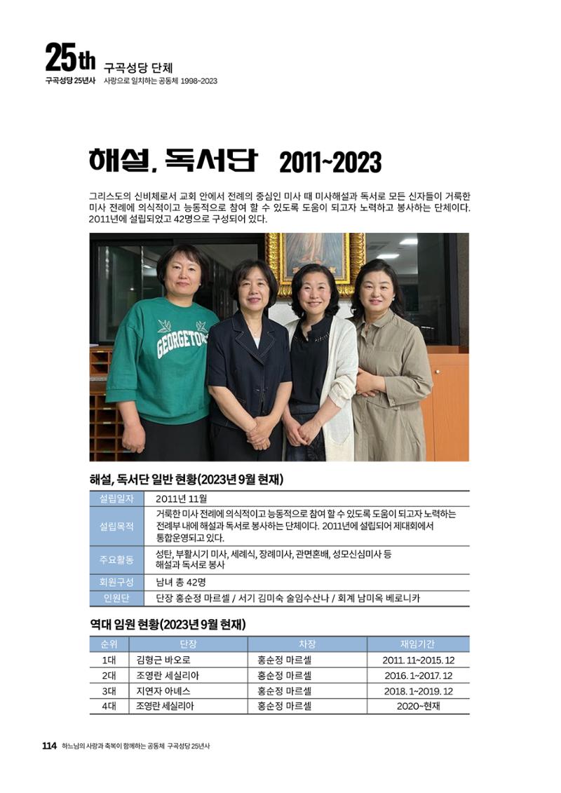 구곡성당 25년사 116페이지