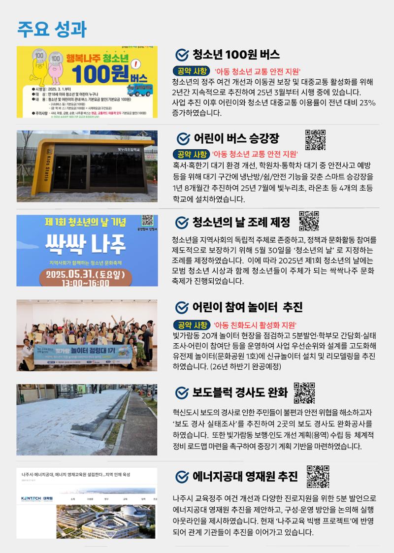 나주시의원 박성은 5차 의정보고서 2페이지